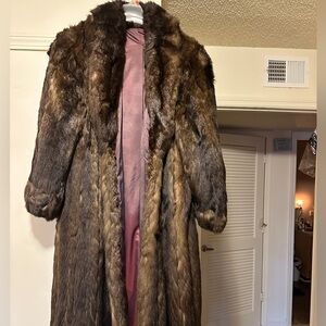 Real opossum FUR  coat XXL.